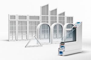 incision Pvc profile windows with triple glazing