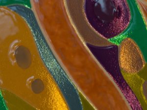 Abstraction of colored glass