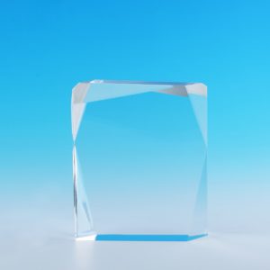 acrylic cup, glass award